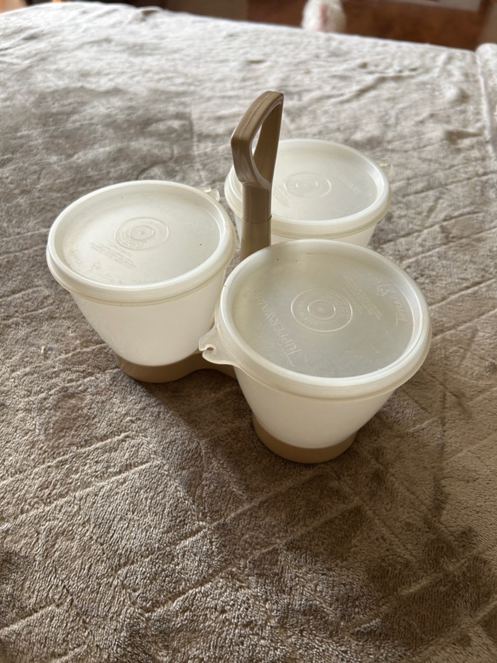Tupperware Semi-Opaque Nesting Storage Cups in White